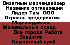 Визитный мерчендайзер › Название организации ­ Лидер Тим, ООО › Отрасль предприятия ­ Мерчендайзинг › Минимальный оклад ­ 18 000 - Все города Работа » Вакансии   . Камчатский край,Петропавловск-Камчатский г.